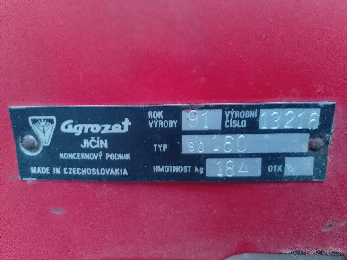 MF-70 agrozet Jičín SO-160,obracač, shrabovač sena,jako vari - 7