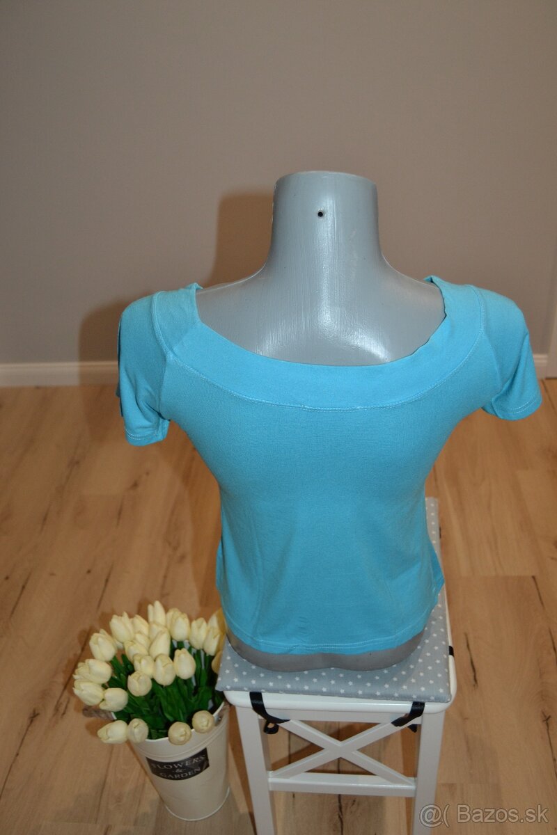 Dámske modré tričká, set 2ks/5e, veľkosť S/M - 7