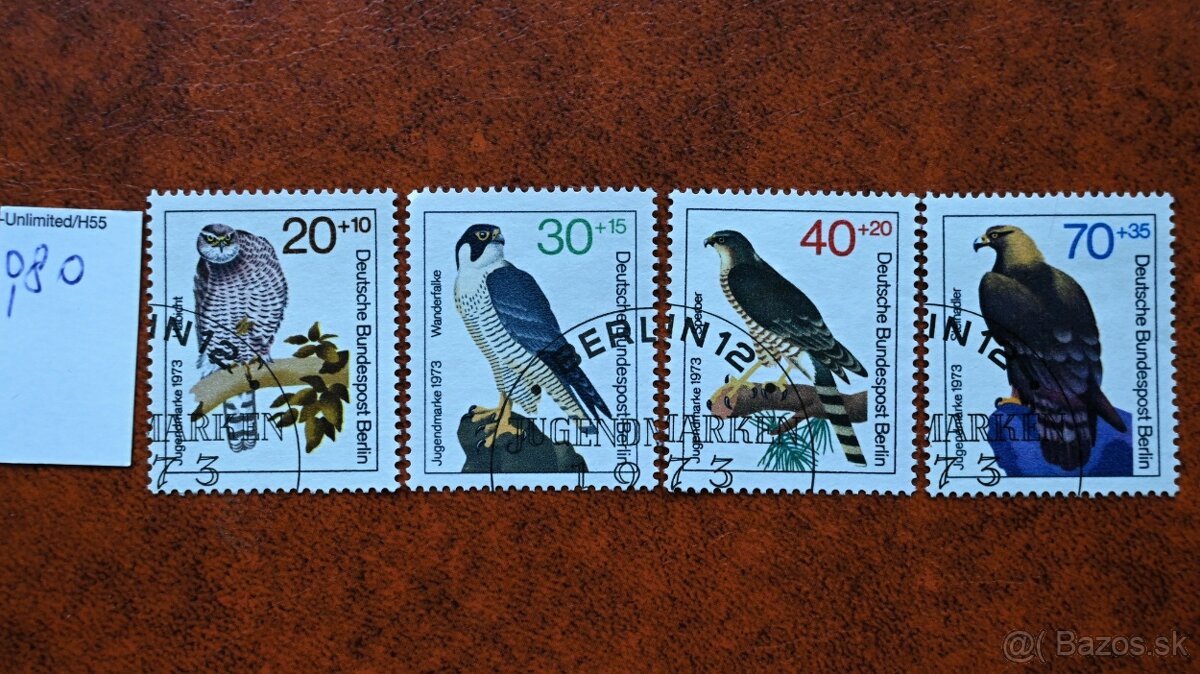 Známky - fauna - vtáctvo - série - 7