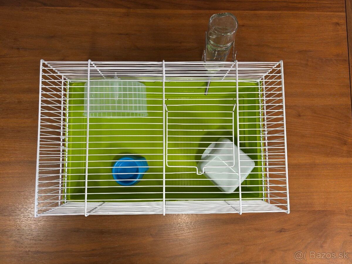 🐹 Predám 2 klietky FERPLAST + príslušenstvo + pelech - 7