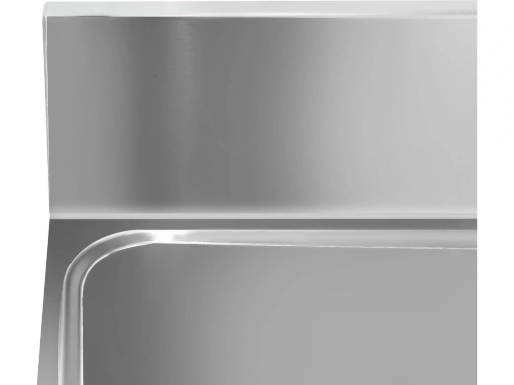 Nerezový dřez s odkapávací plochou a spodní policí - 7