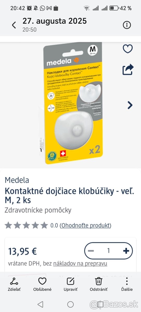 Predam obojstrannu odsavacku mlieka Medela Swing Maxi - 7