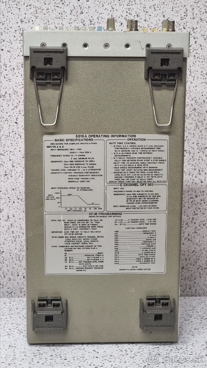 HP 5316 UNIVERSAL COUNTER (ČÍTAČ) _ HEWLETT.PACKARD - 7