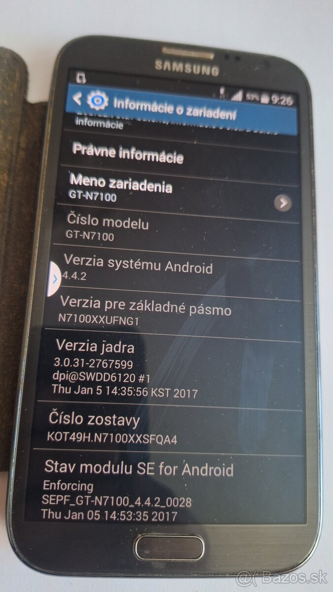 Samsung galaxy Note 2 - 7