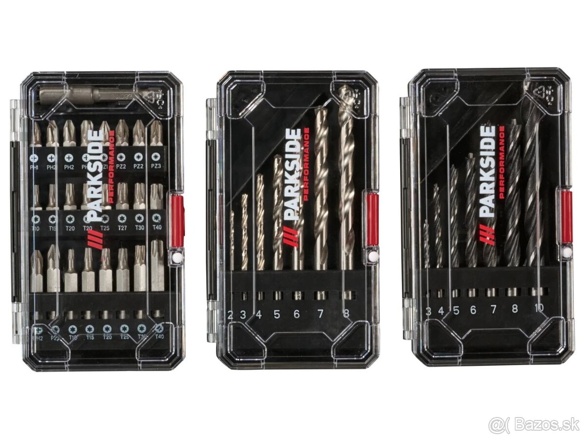 Parkside Performance aku vŕtací skrutkovač s príslušenstvom - 7