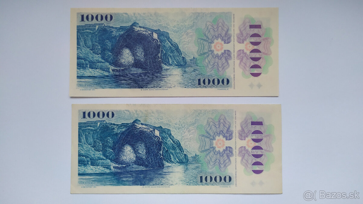 1000 Kčs kolok CZ lepený - 7