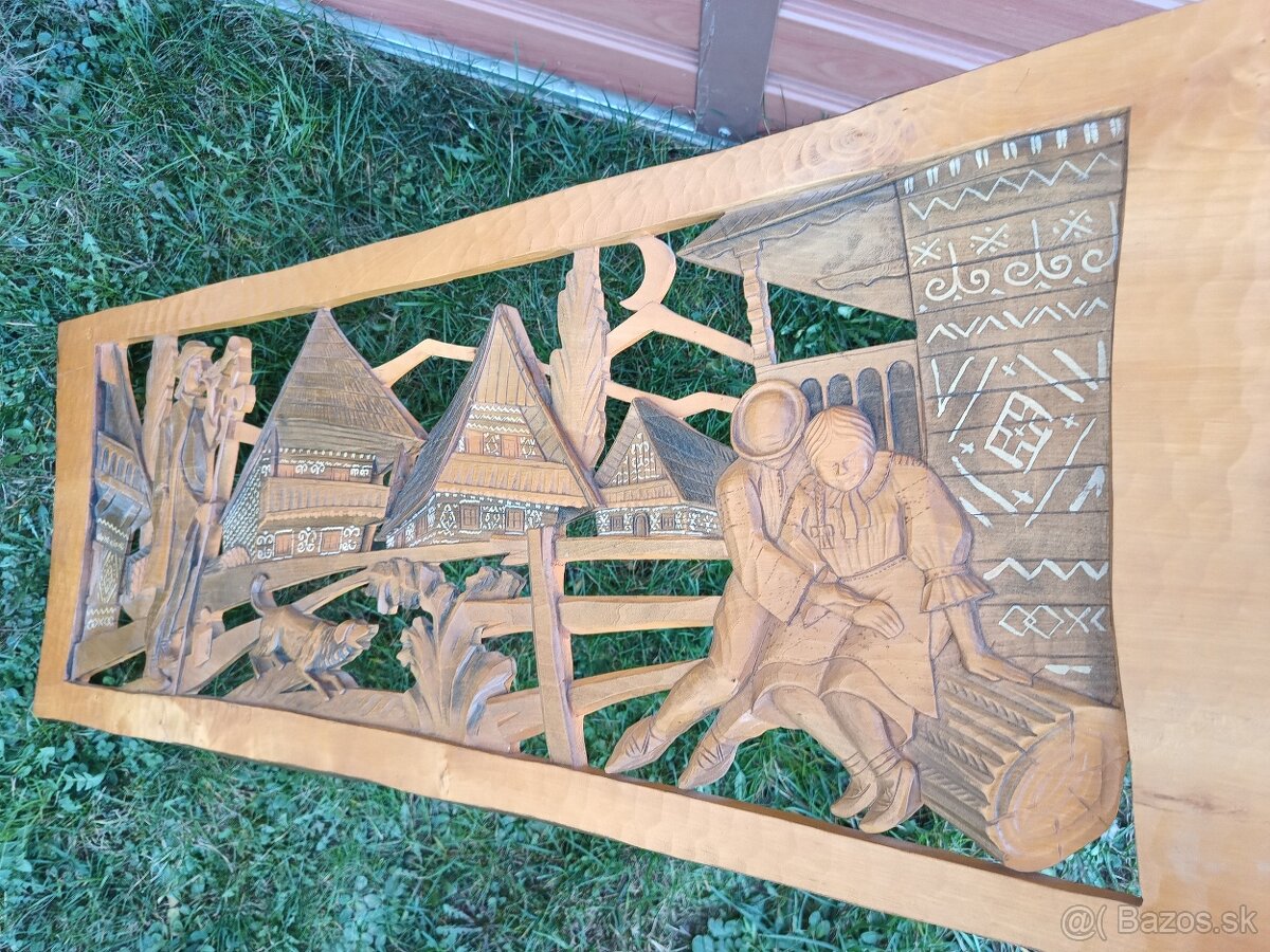 drevorezba ľudový motív Čičmany - 7