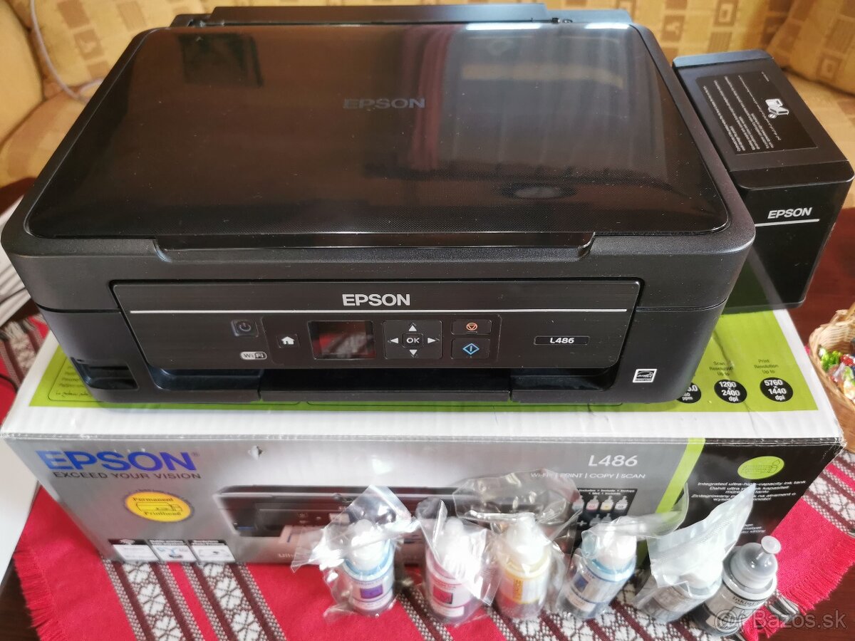 Predám multifunkčnú atramentovu tlačiareň Epson L486 - 7