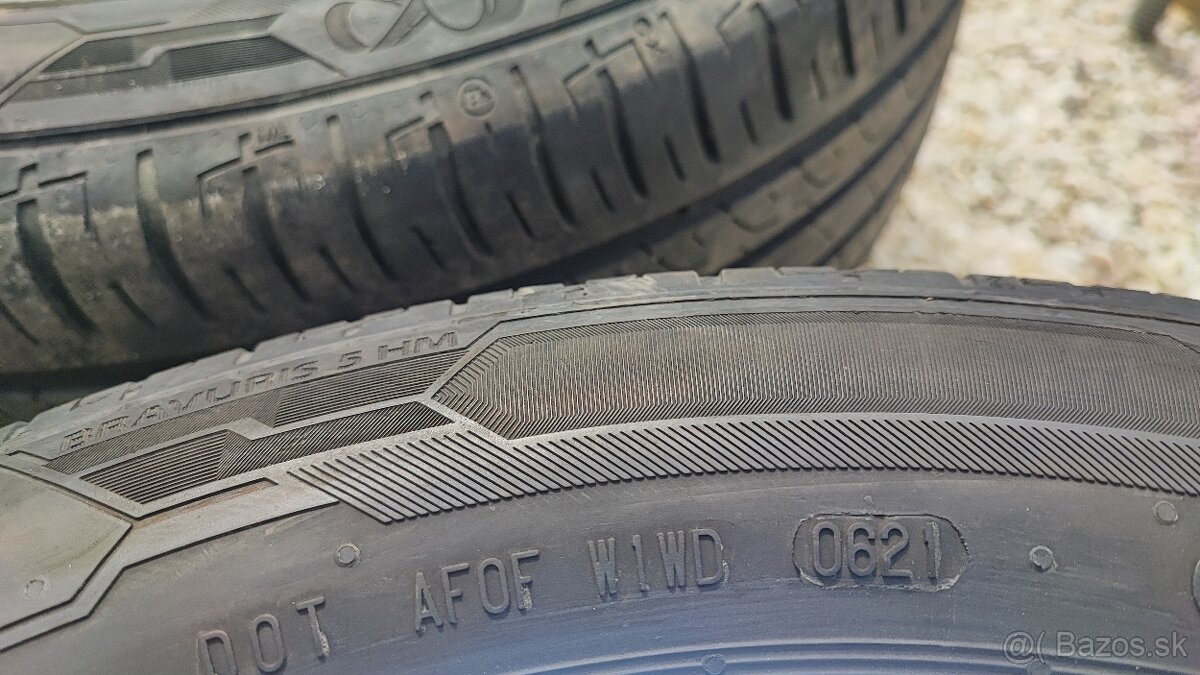 4ks použité letné gumy z octavie 2 + disky - 7