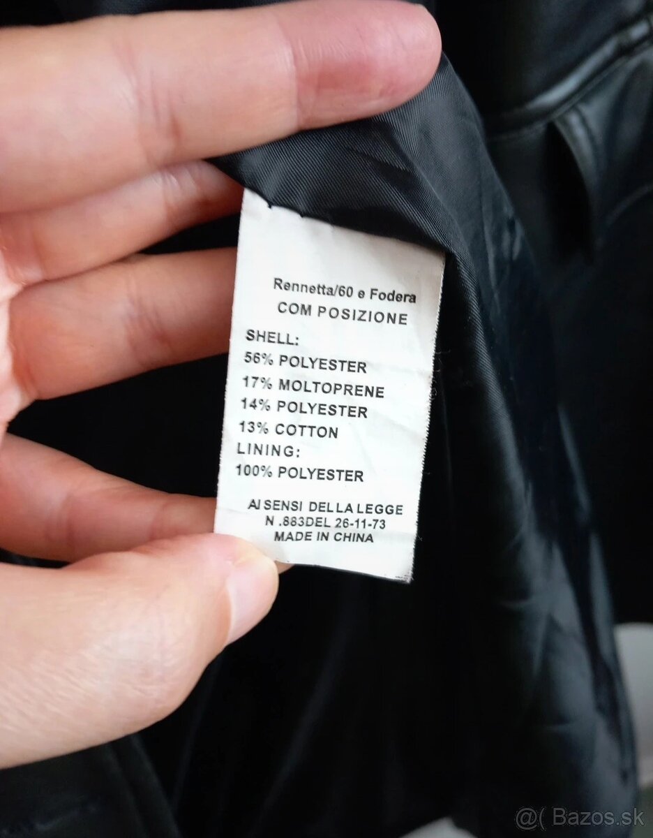 Kabát umelá koža dámsky - 7