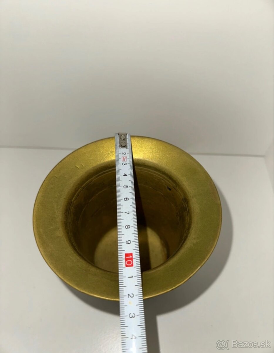 Bronzový Pozlátený Mažiar - 7