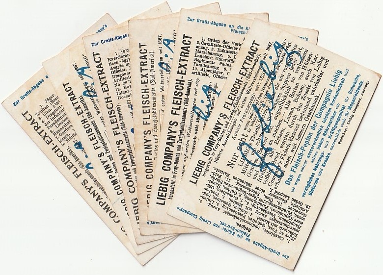 Vojenské litografie 1885 reklama 6 ks - 7