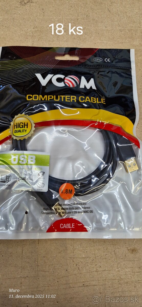 HDMI, VGA, BNS, USB prepojovacie káble - 7