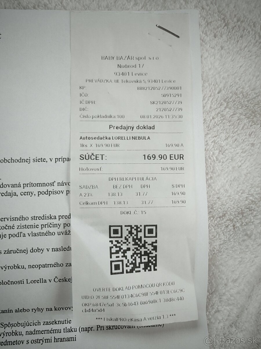 Dobrý deň predám sedačku do auta. - 7