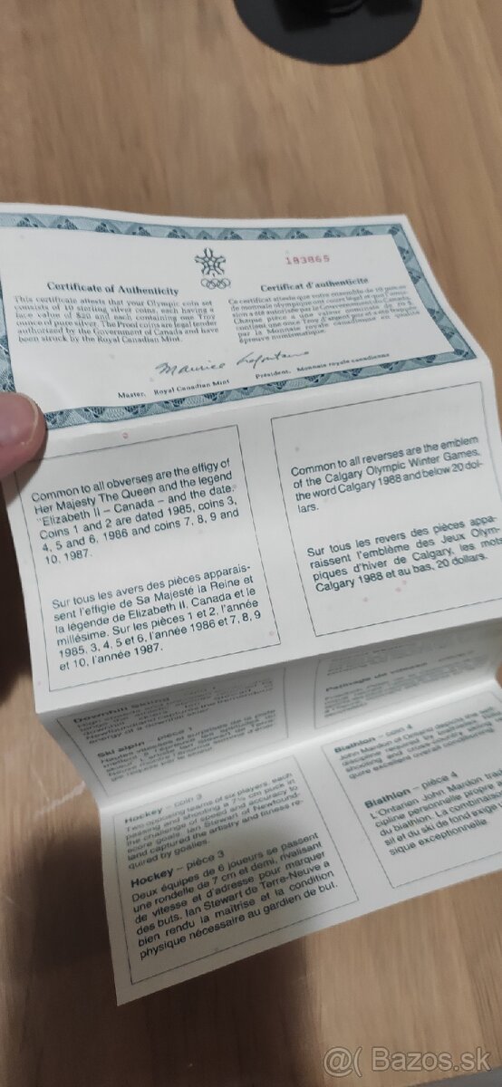 Predám 10oz strieborné mince Canada - 7