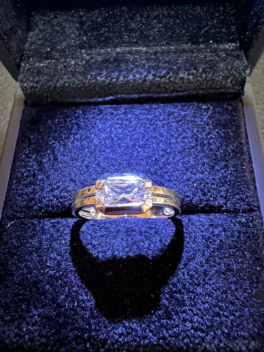 Zlatý dámsky prsteň - 7