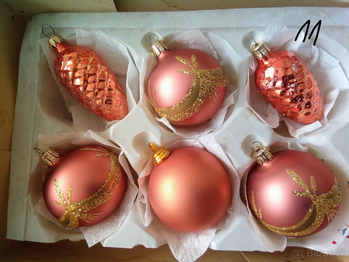 Vánoční ozdoby různé- staré, vianočné ozdoby - 7