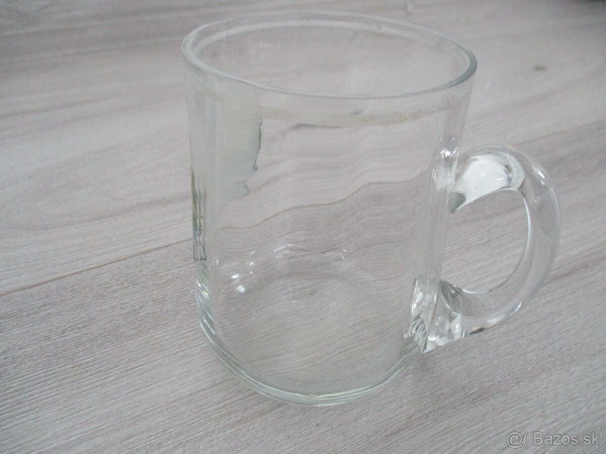 sadu troch starožitných sklenených pohárov - 7