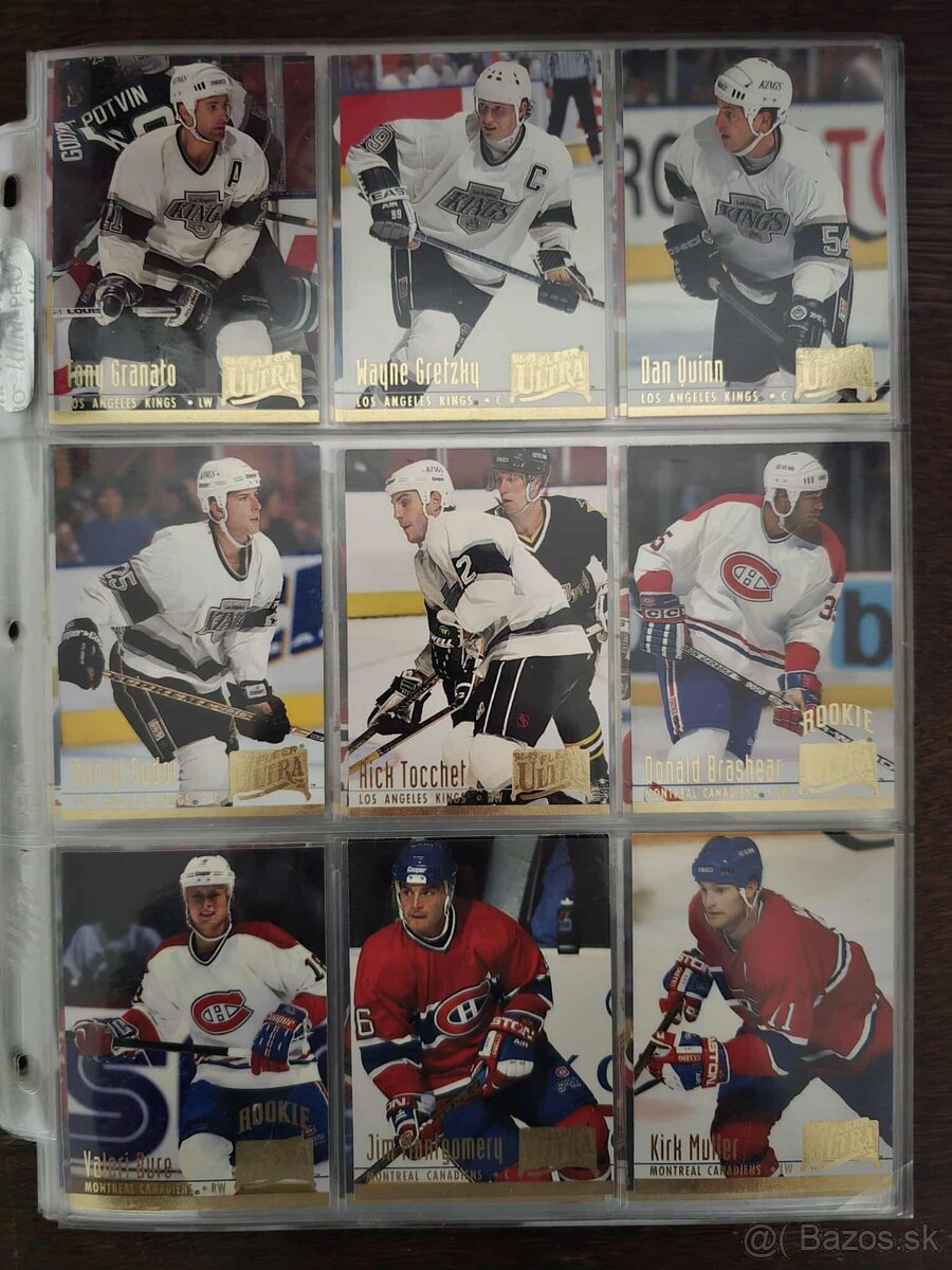 Predám hokejové kartičky ultra fleer 94-95 set druha seria - 7