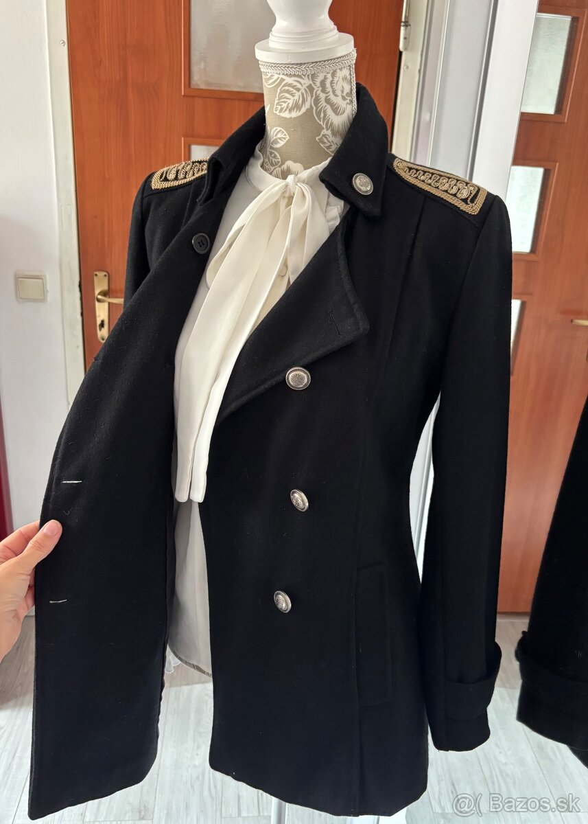 Dámsky vlnený kabát - 7