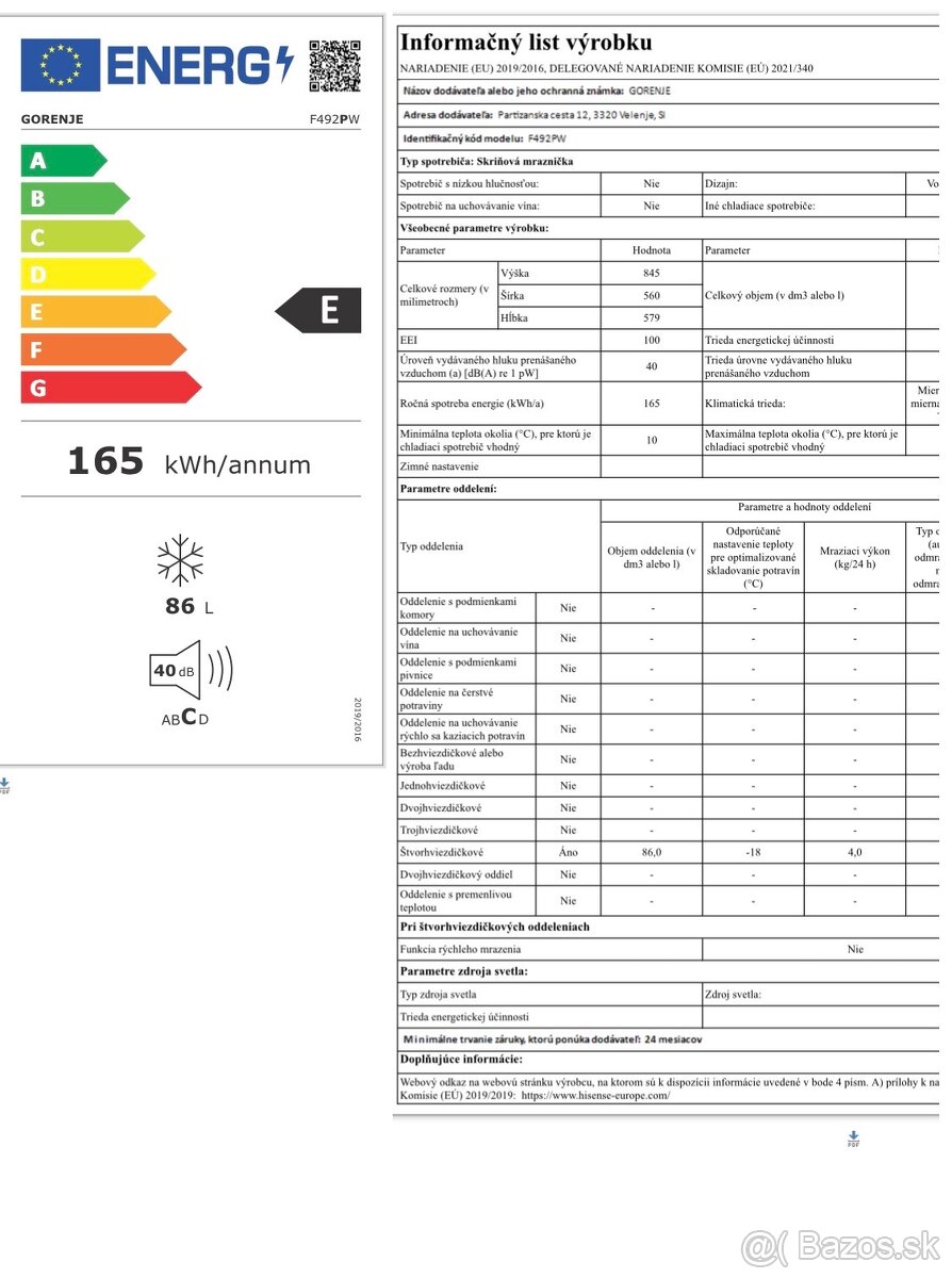 Mraznička Gorenje 85L - 7