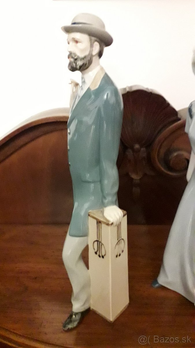 Royal Dux, Pán s dutníkom a dáma s chrtom - 7