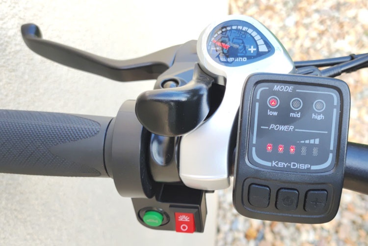 Celoodprúžený skladací ANCHEER 250W ALU rám, Shimano prevody - 7