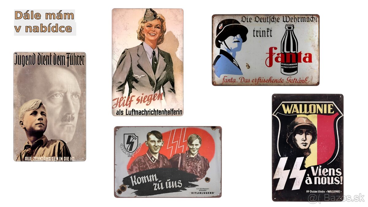 plechová cedule - Pouštní liška Erwin Rommel - 7