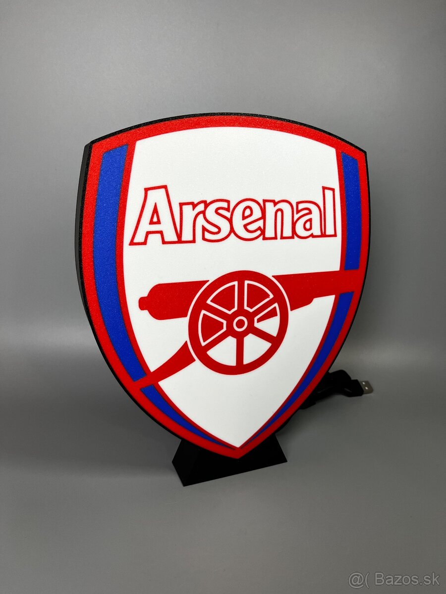 Arsenal LED logo lampa - 7