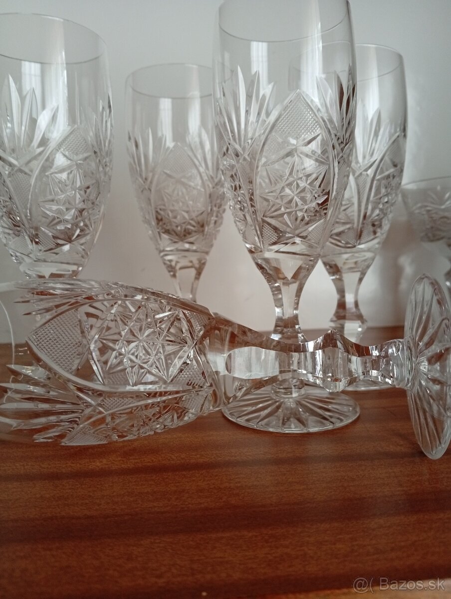 Bohemia kryštál súprava, poháre - 7