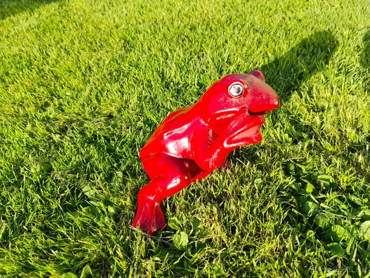 Žába porcelánová, kolorovaná, purpurová - 7