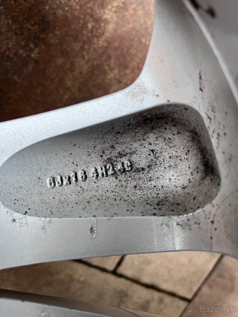 Orig. hliníkové disky Dacia R16, 4x100 - 7