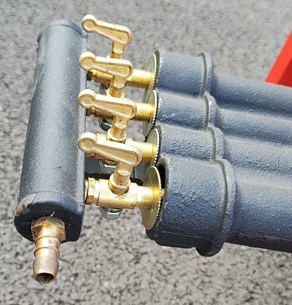 Veľký plynový horák so 4 horákmi - 7