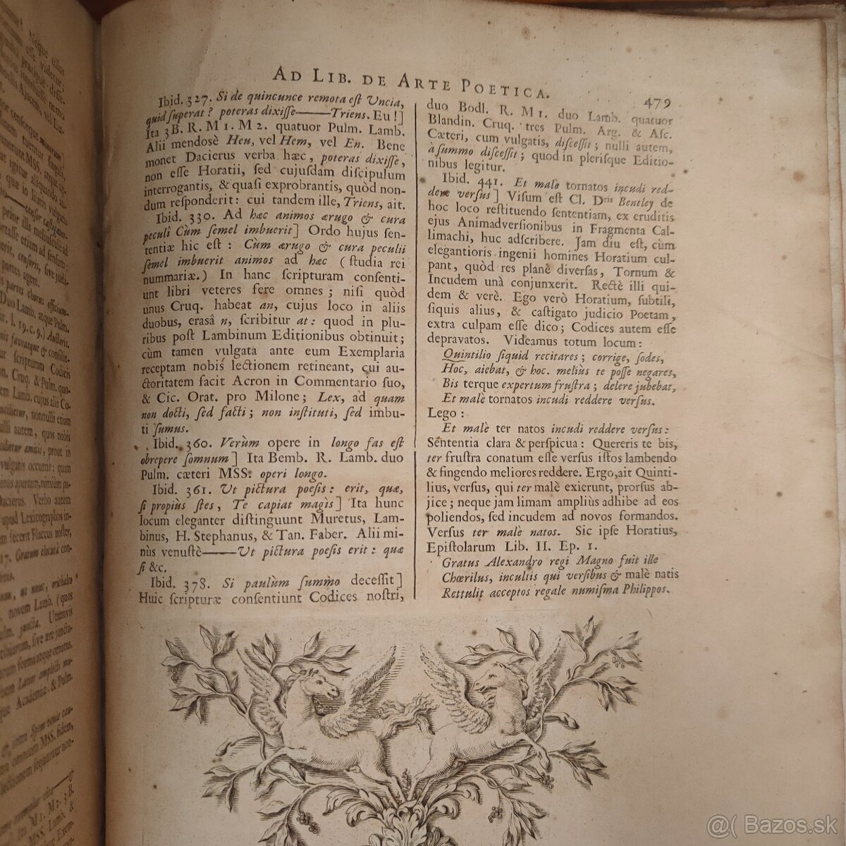 QUINTI HORATII FLACCI OPERA, ROK 1699 - 7