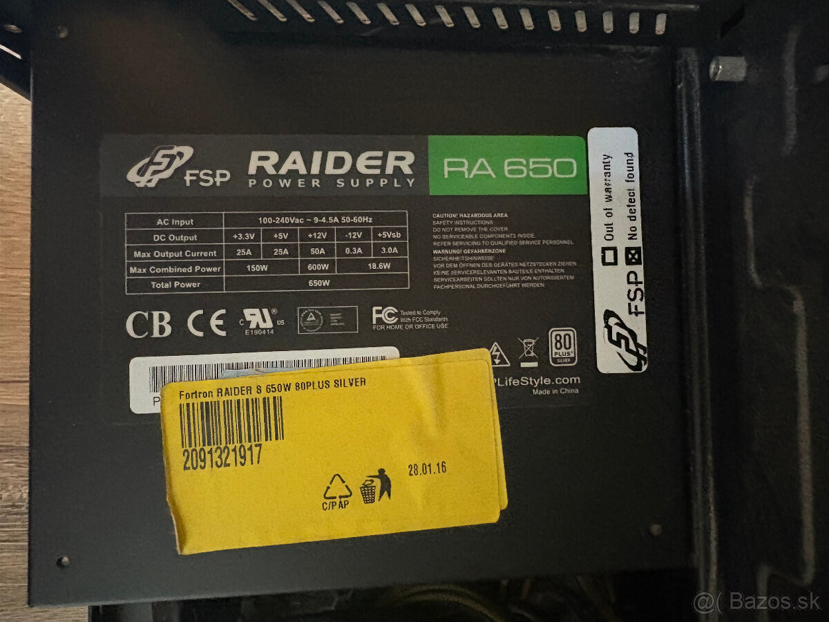 PC skrina + Zdroj + DVD ROM + Čitačka pamäť. kariet - 7