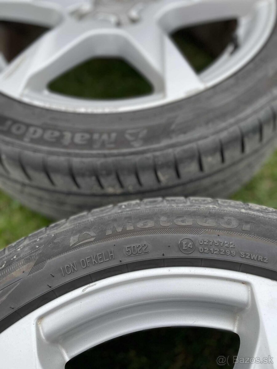 Original AUDI 5x112, r17 + letné pneu - 7