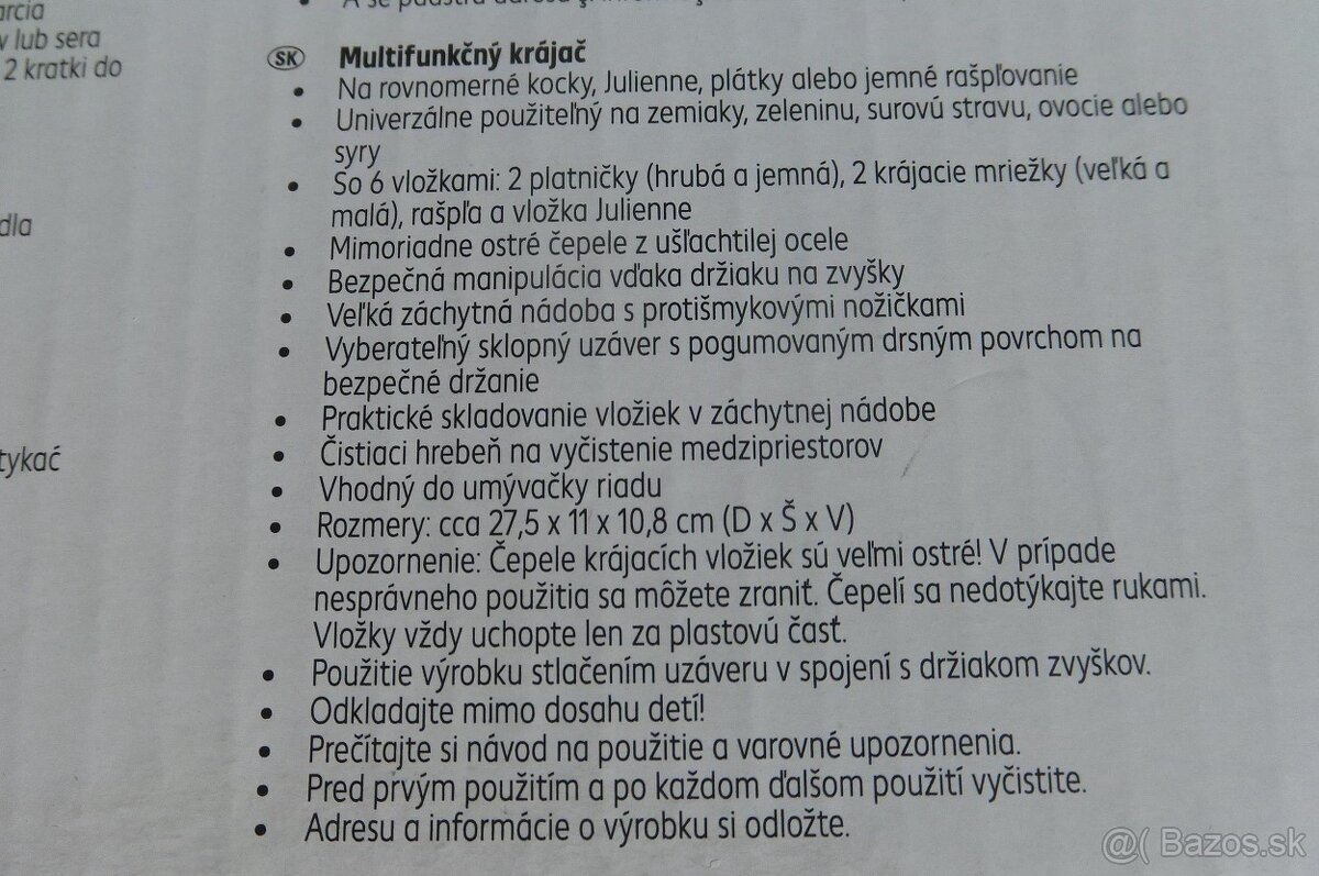 Multifunkčný krájač - 7