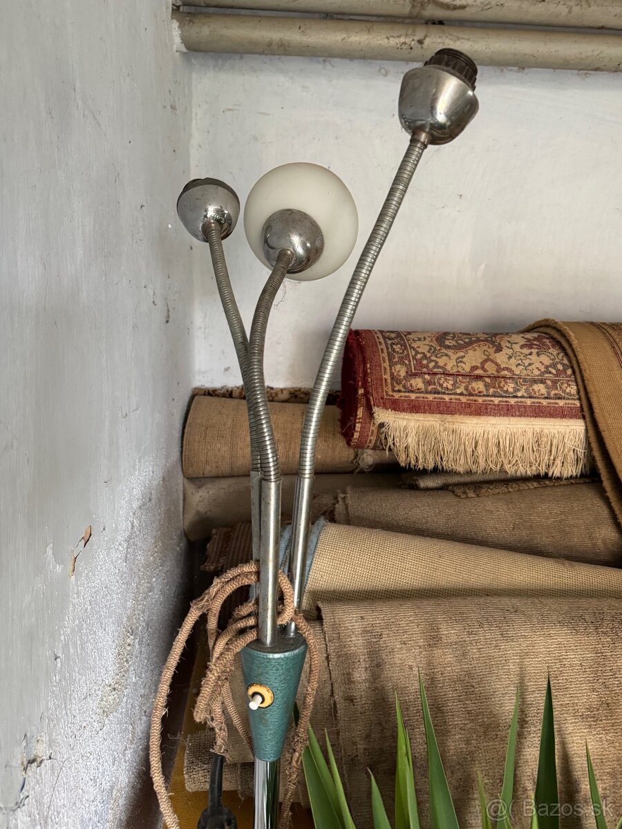 Retro trojramenná stojacia lampa LIDOKOV (60.–70. roky) - 7