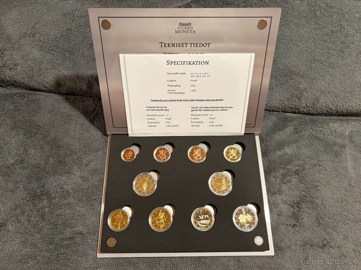 Finsko Proof sady minci - 7