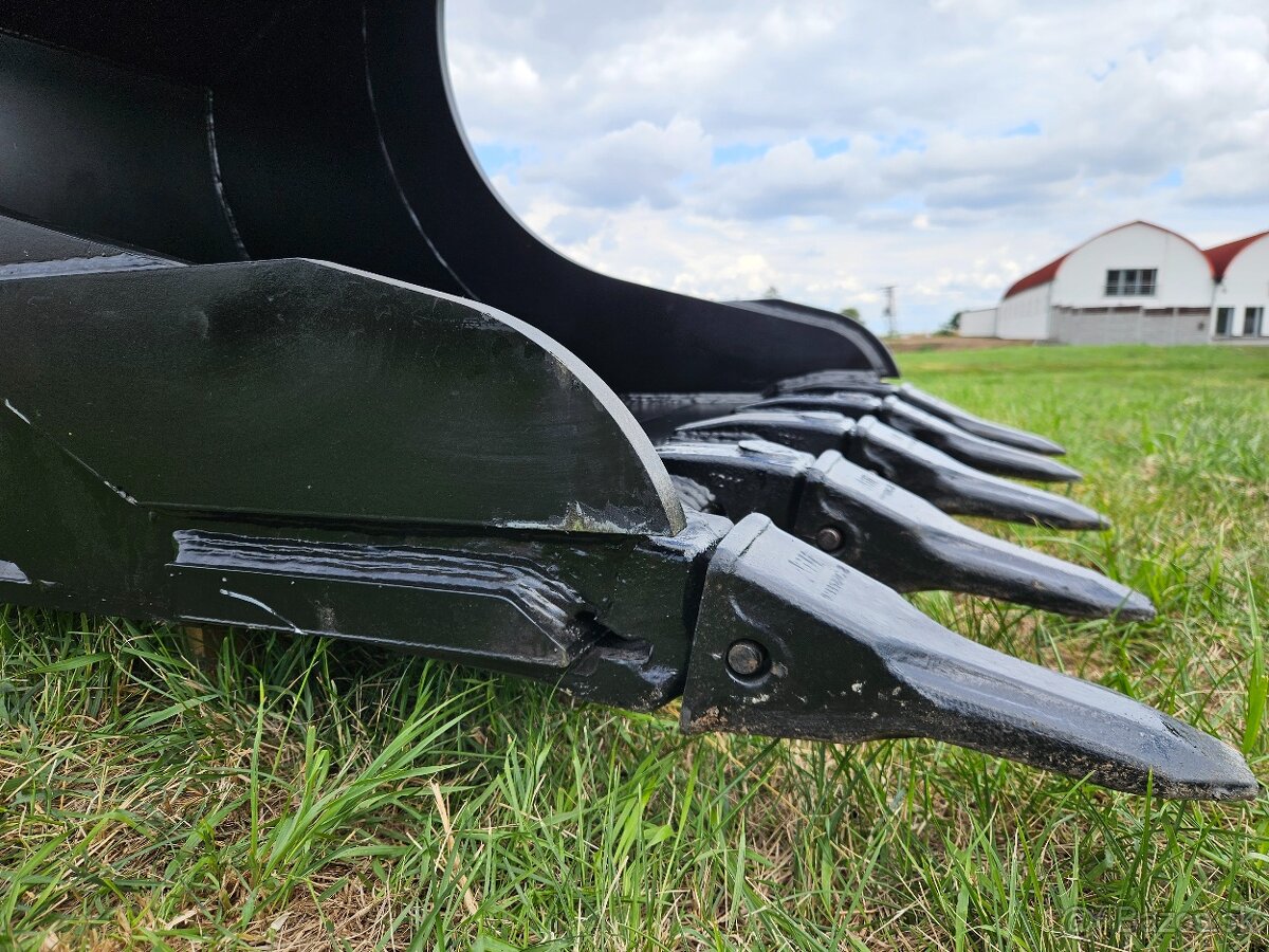 Podkopová lžíce se zuby, 130cm s upínáním S70 - 7