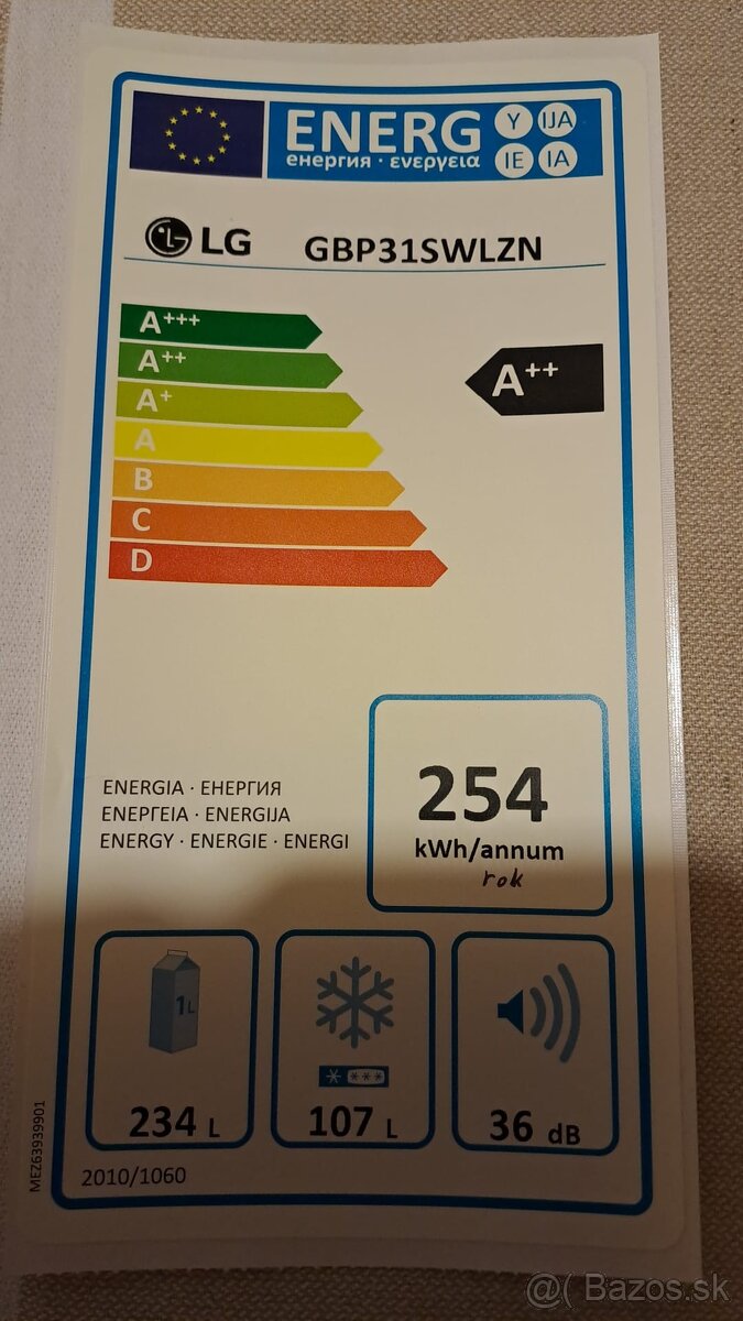 Predám chladničku LG - 7