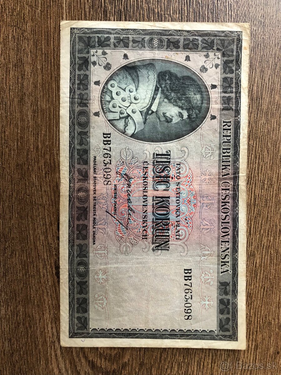 Bankovky PROTEKTORÁT a ČSR 2 - 7