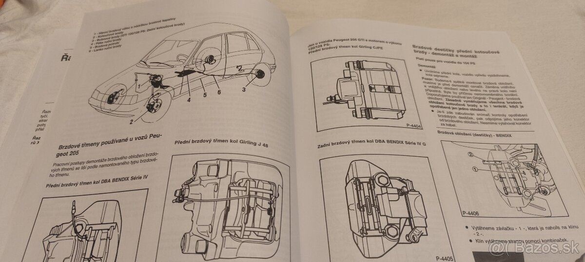 PEUGEOT 205 9/83-2/99 - příručka na opravy a údržbu - manuál - 7