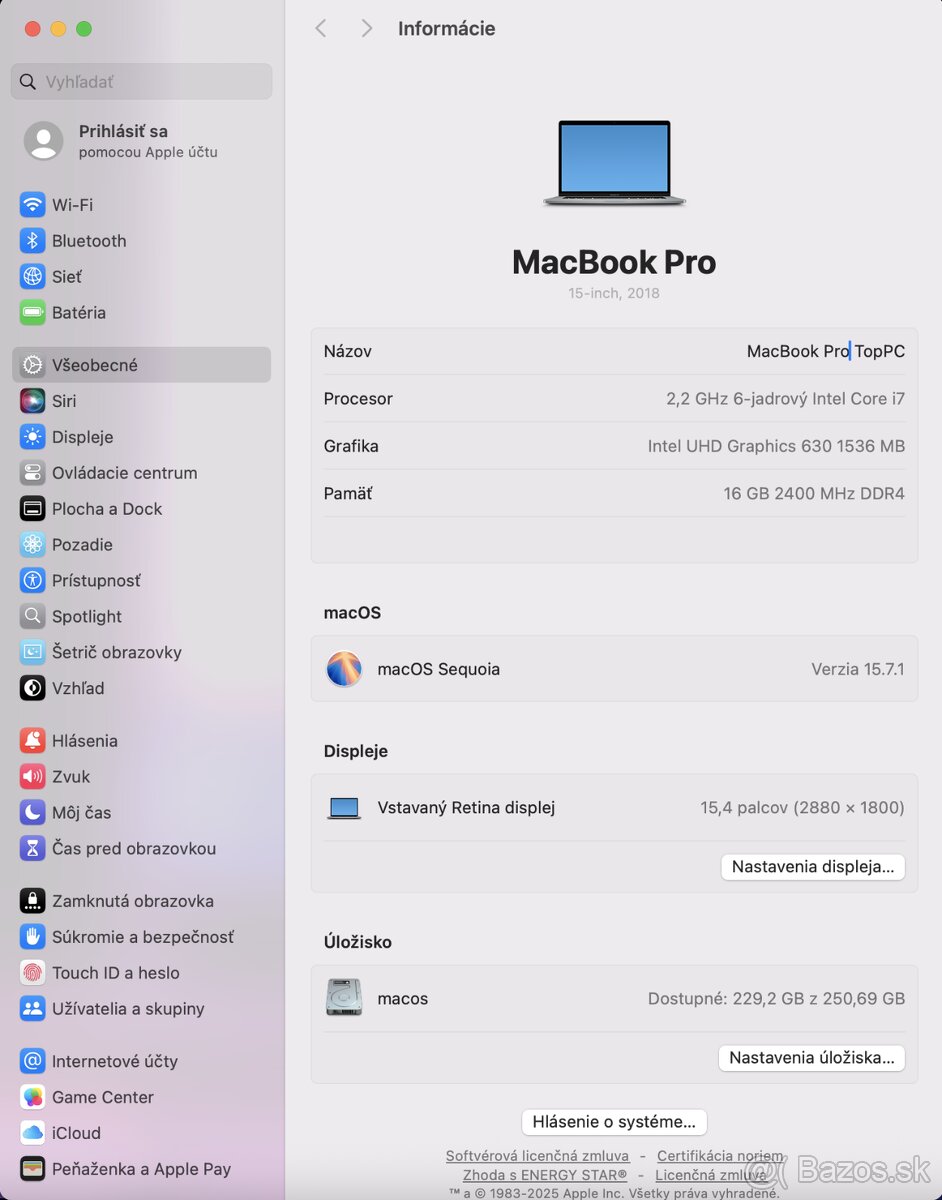 MacBook Pro 15" 2018 16/256GB Space Gray - 7