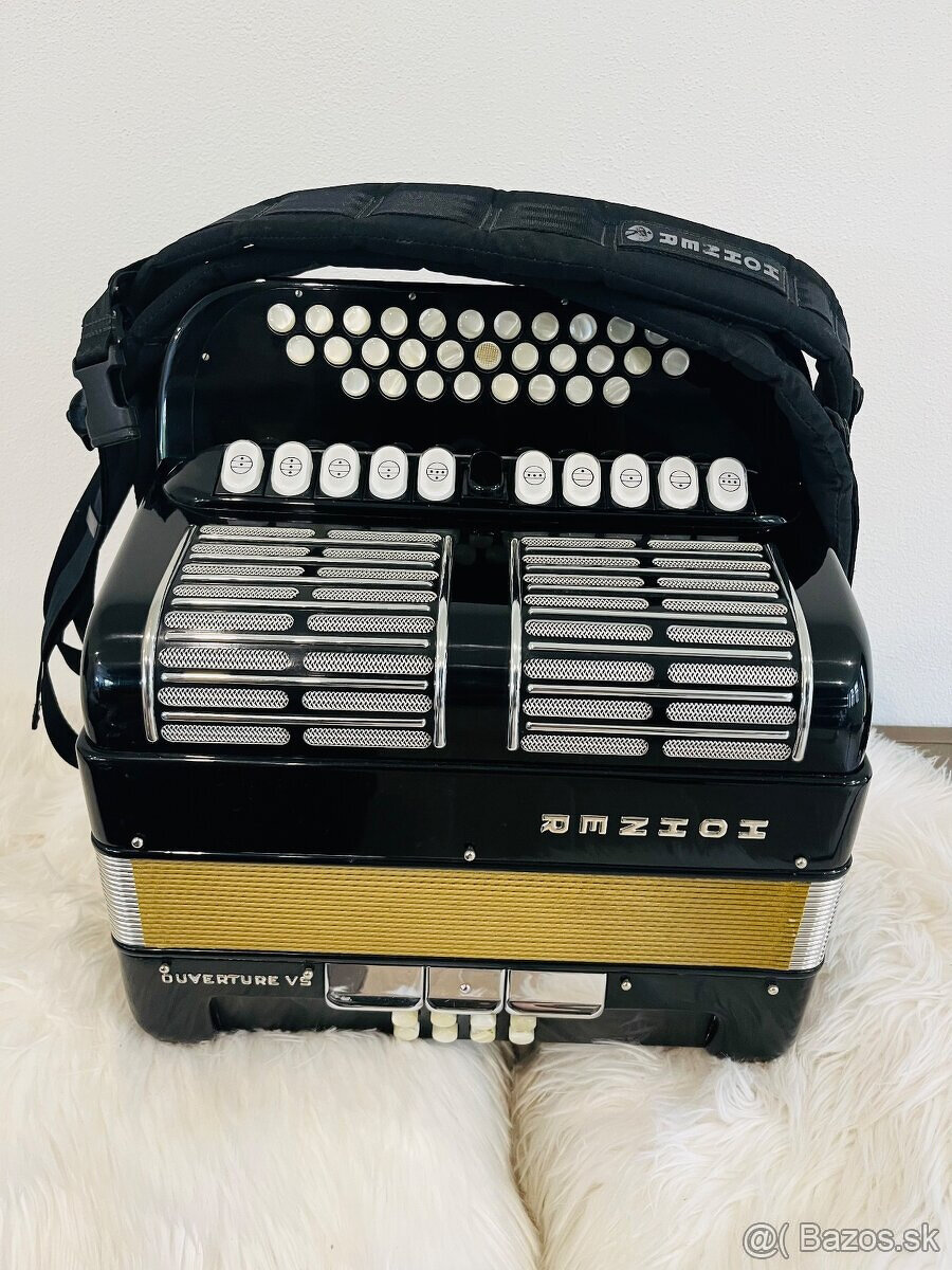 Predám nemeckú heligónku Hohner Overture V 5 hlasná, CF + po - 7