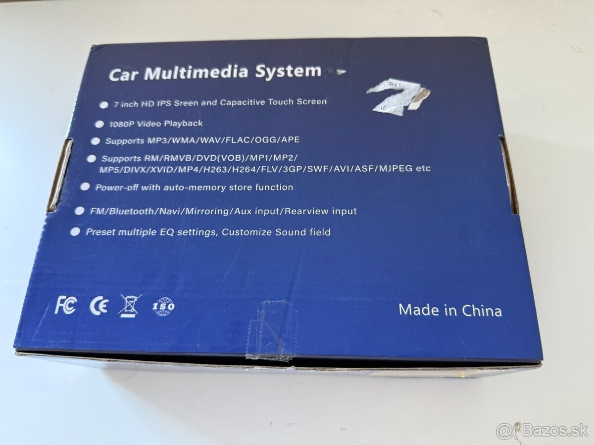Nové Univerzálne 1 DIN autorádio 7" - 7