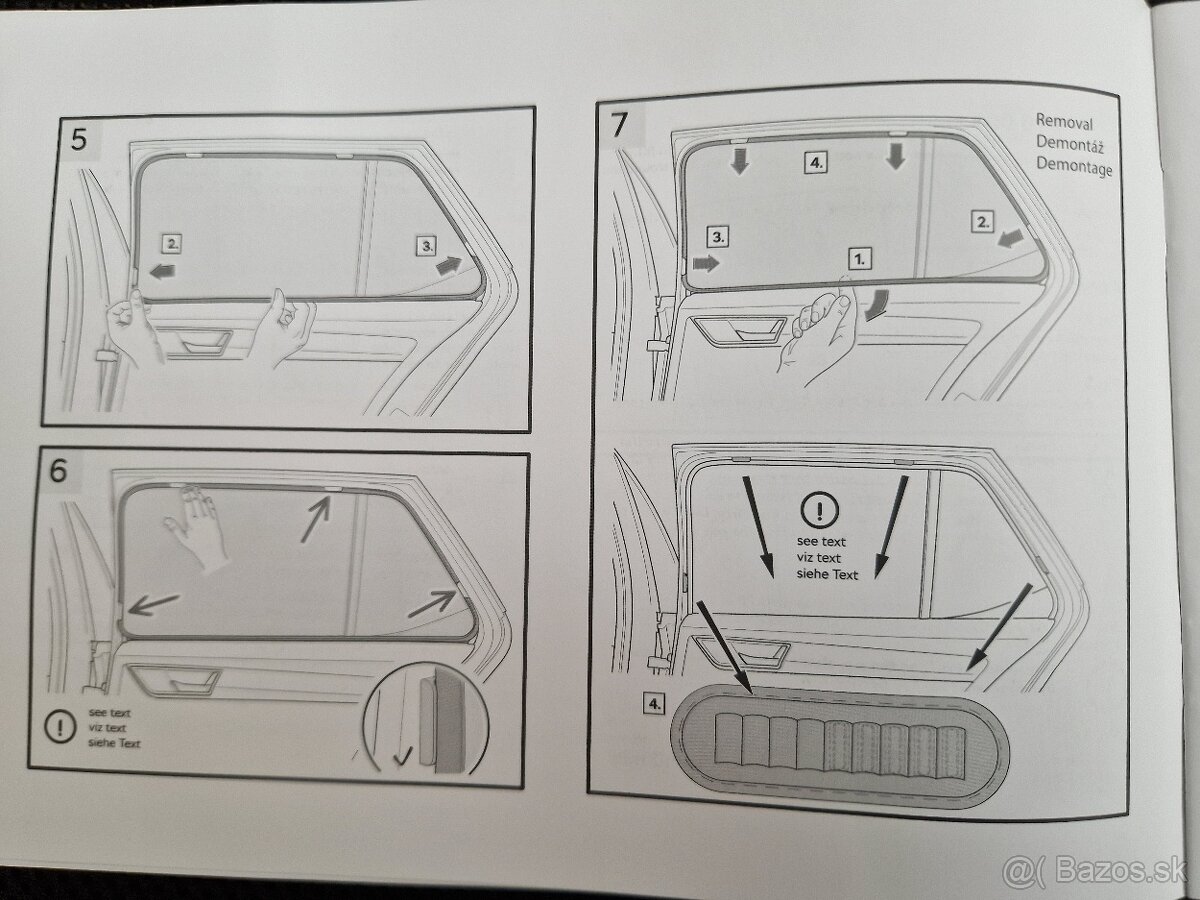 Predám originál slnečné clony na fabia 3 - 7
