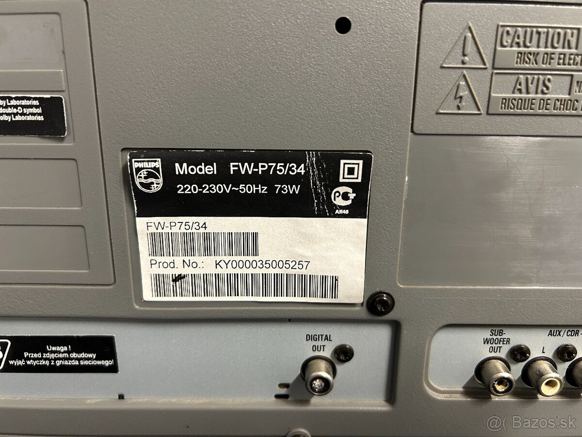 Predám hi-fi vežu PHILIPS FW-P75 - 7
