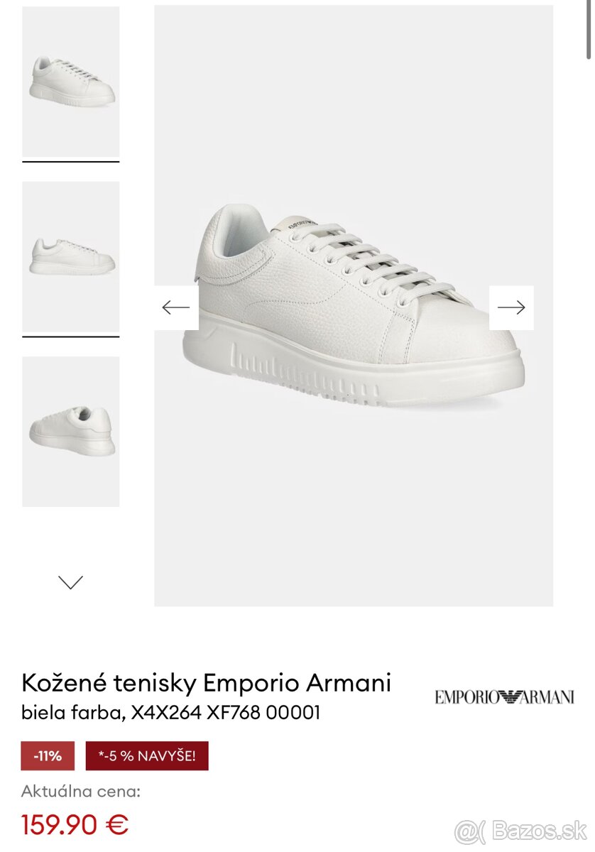 Emporio Armani 39 tenisky bieke original - 7