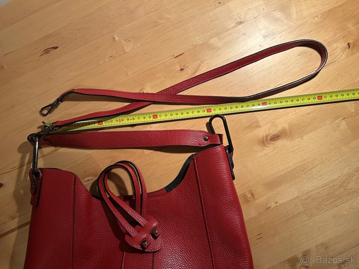 Damska kabelka kozena cervena - 7